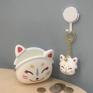 pochi p+g design 狐面矽膠零錢包